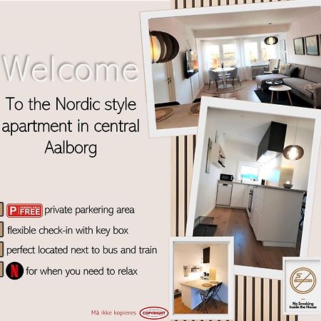 Nordic Style Apartment In Central Aalborg Exteriér fotografie